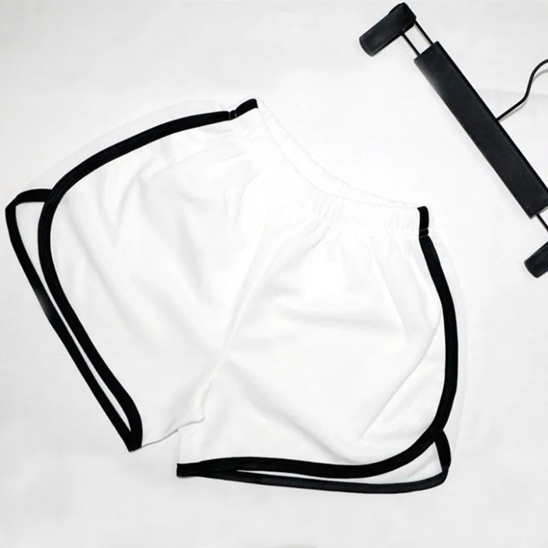 Shorts simples femininos para ioga em casa, praia, férias, calças casuais femininas, esportes, treinamento abrangente, calças fitness