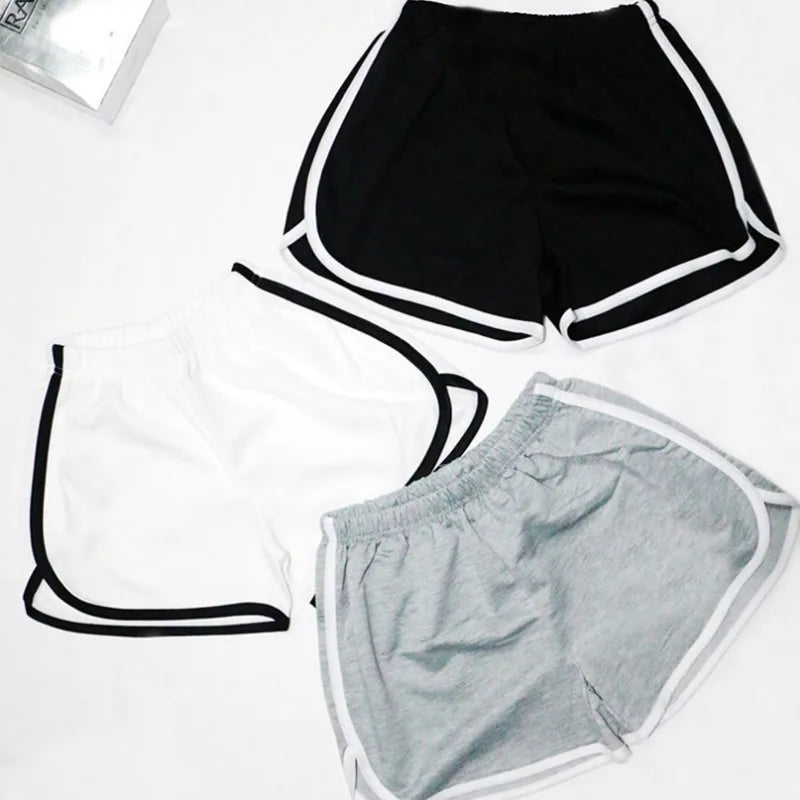 Shorts simples femininos para ioga em casa, praia, férias, calças casuais femininas, esportes, treinamento abrangente, calças fitness