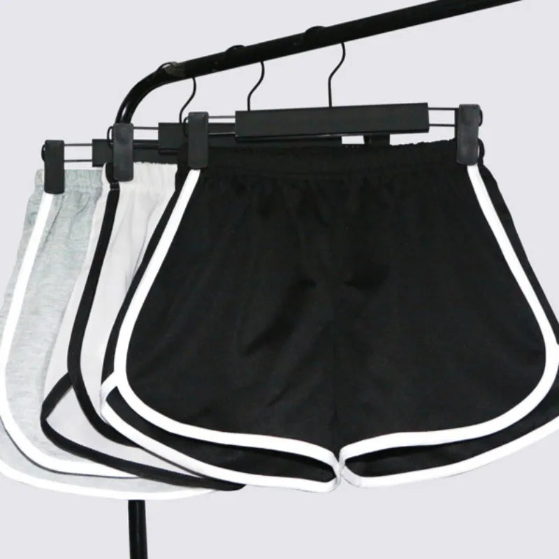 Shorts simples femininos para ioga em casa, praia, férias, calças casuais femininas, esportes, treinamento abrangente, calças fitness